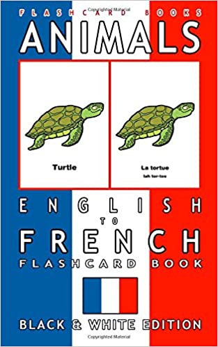 Flashcards Book ANIMALS English to French