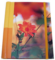 Libreta Grande Flor Naranja