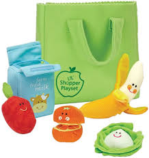 Lil Shopper Play Set  de comida de tela para bebe