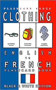 Flashcard book CLOTHING English to French