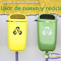 Ayudar al medio ambiente usar de nuevo y reciclar