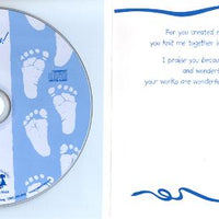 CD On your baby boy  and congratulations card