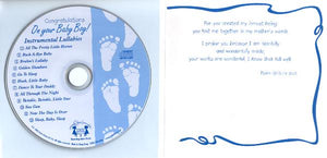 CD On your baby boy  and congratulations card