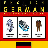 Flashcard book CLOTHING English to German