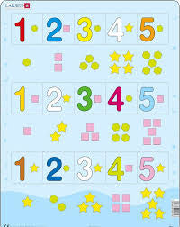 Puzzle Numbers 1 to 5