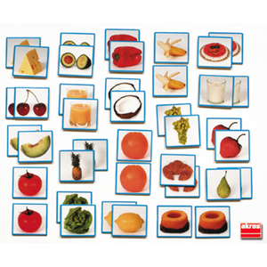 Juego de Memoria  Tarjetas de Alimentos
