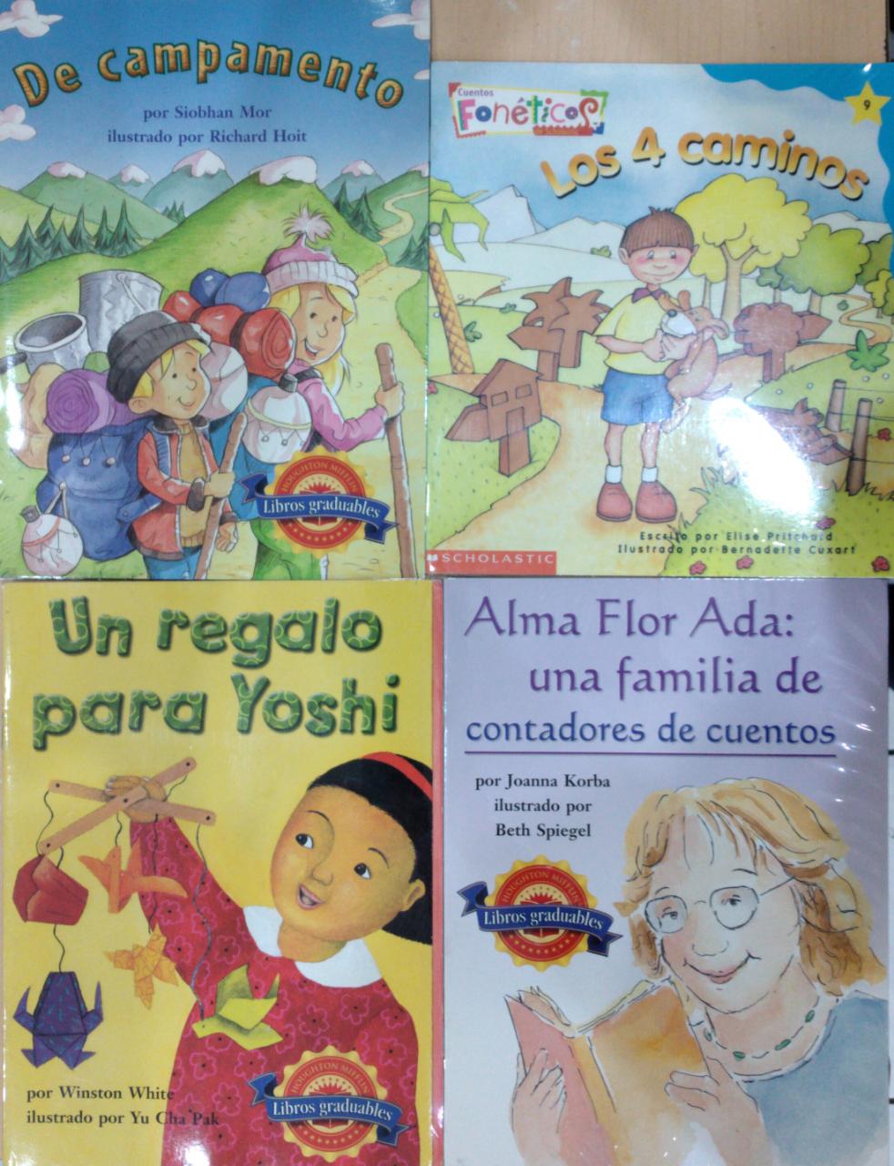 Libros 4 titulos diferentes unidad